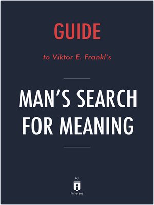 cover image of Man's Search for Meaning